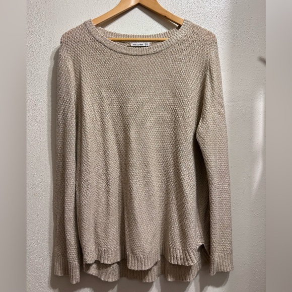Pink Clover Sweaters - Pink Clover Oatmeal Textured Knit Sweater | Women’s XXL Neutral Beige